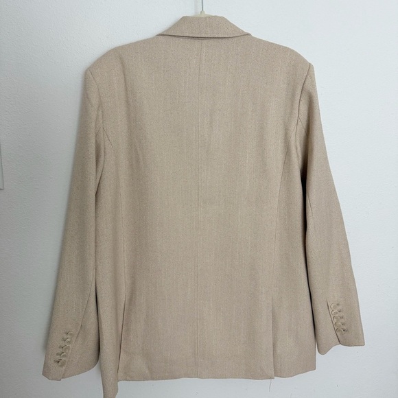 DISSH FRANKIE OAT OVERSIZED TWEED BOYFRIEND BLAZER, size US4 - Picture 4 of 8